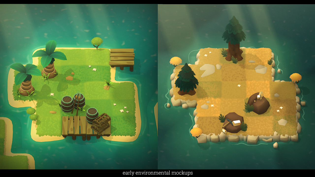 A Monster's Expedition early environmental mockups