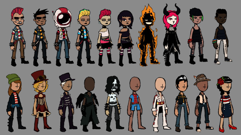 Battle Bands early concept art