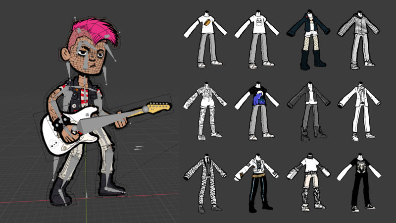 Battle Bands character art