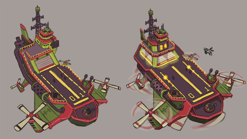 Steambirds Alliance dropship concepts