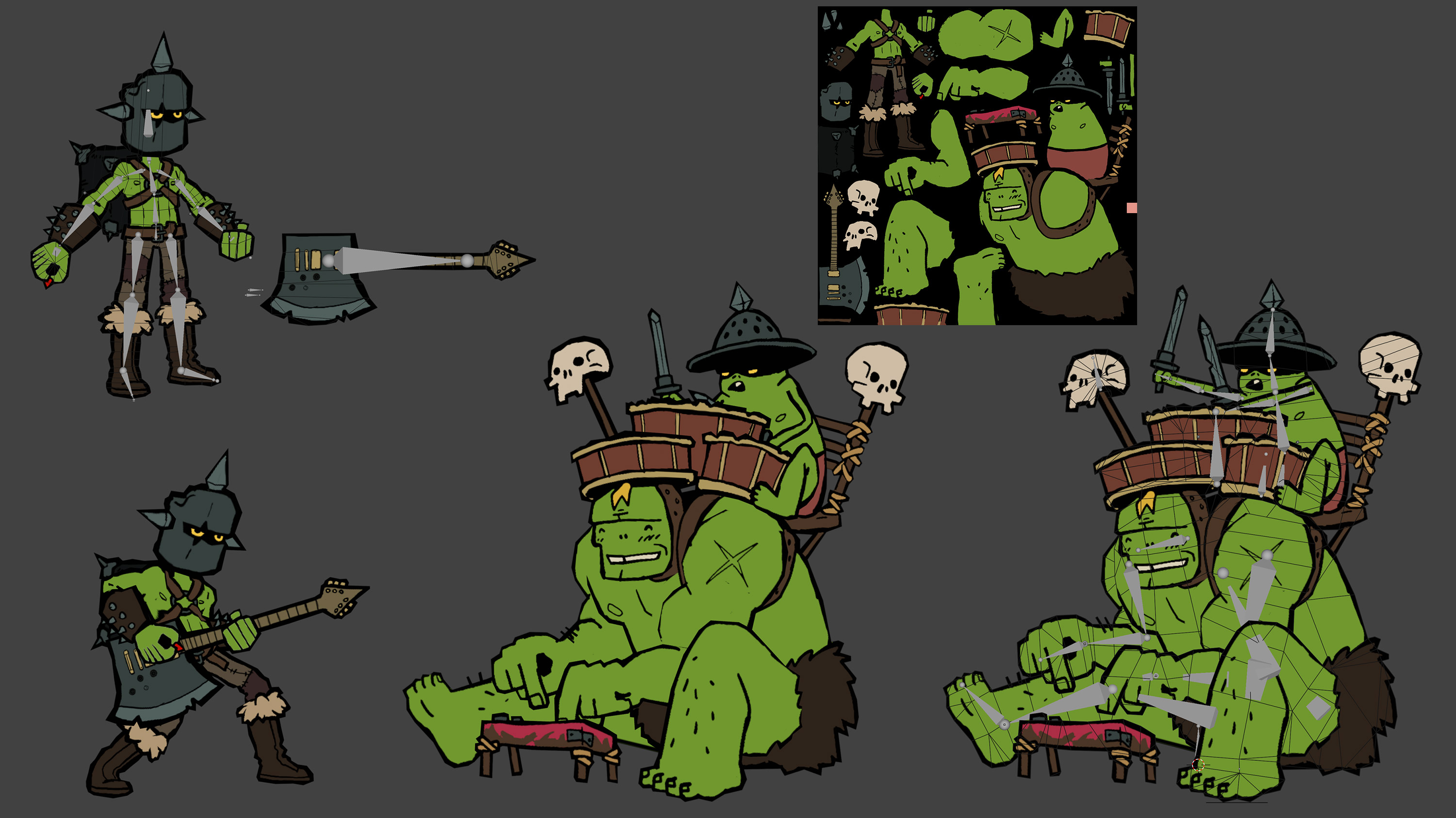 The Bardbarian NPC band from Battle Bands.