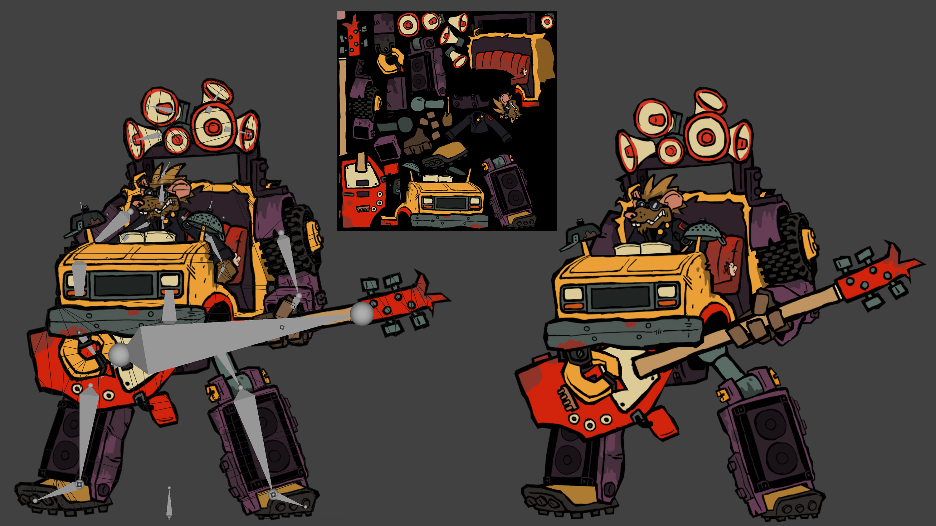 The scrap titan NPC from Battle Bands.
