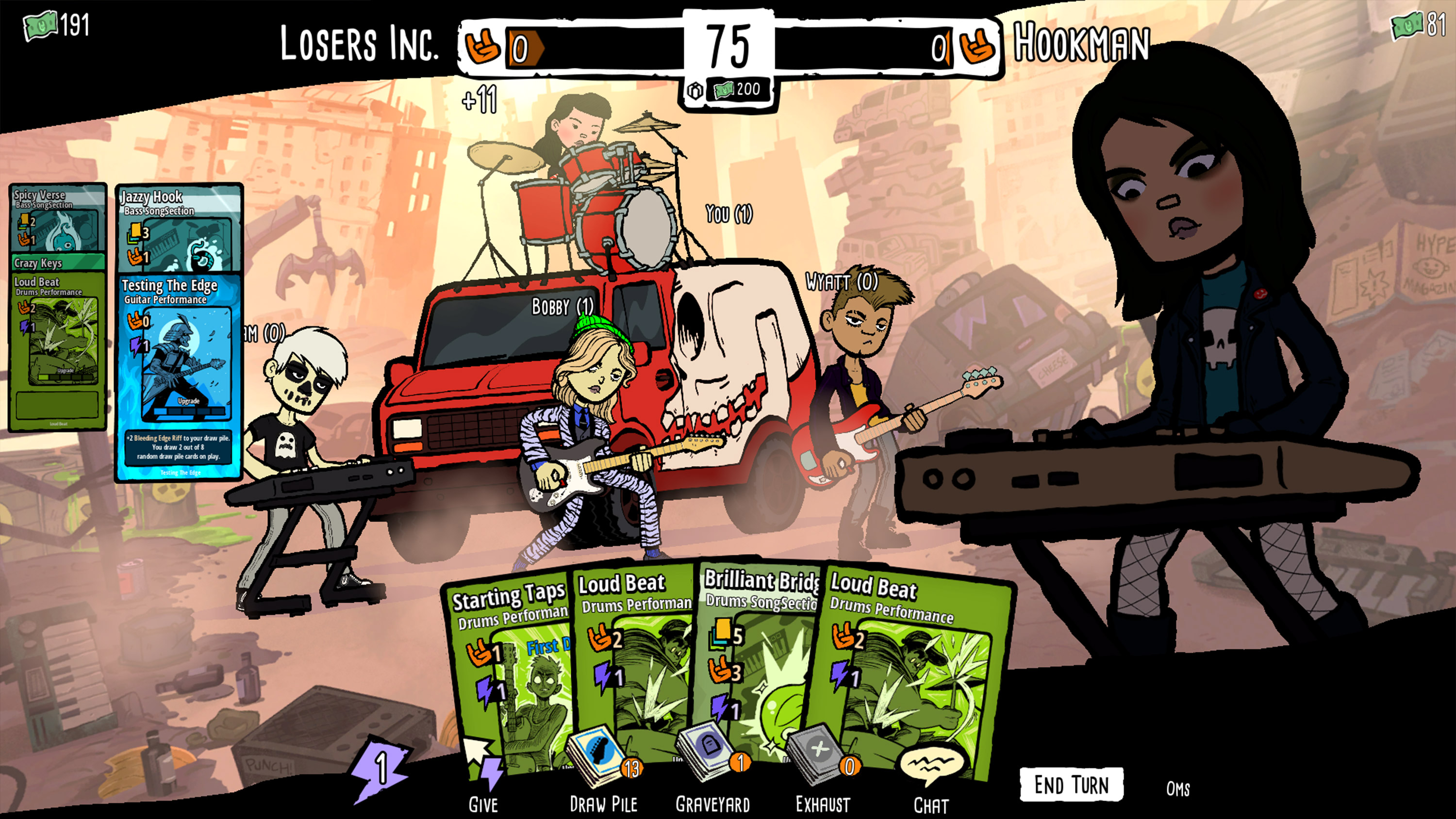A gameplay shot from Aerie Digital's Battle Bands