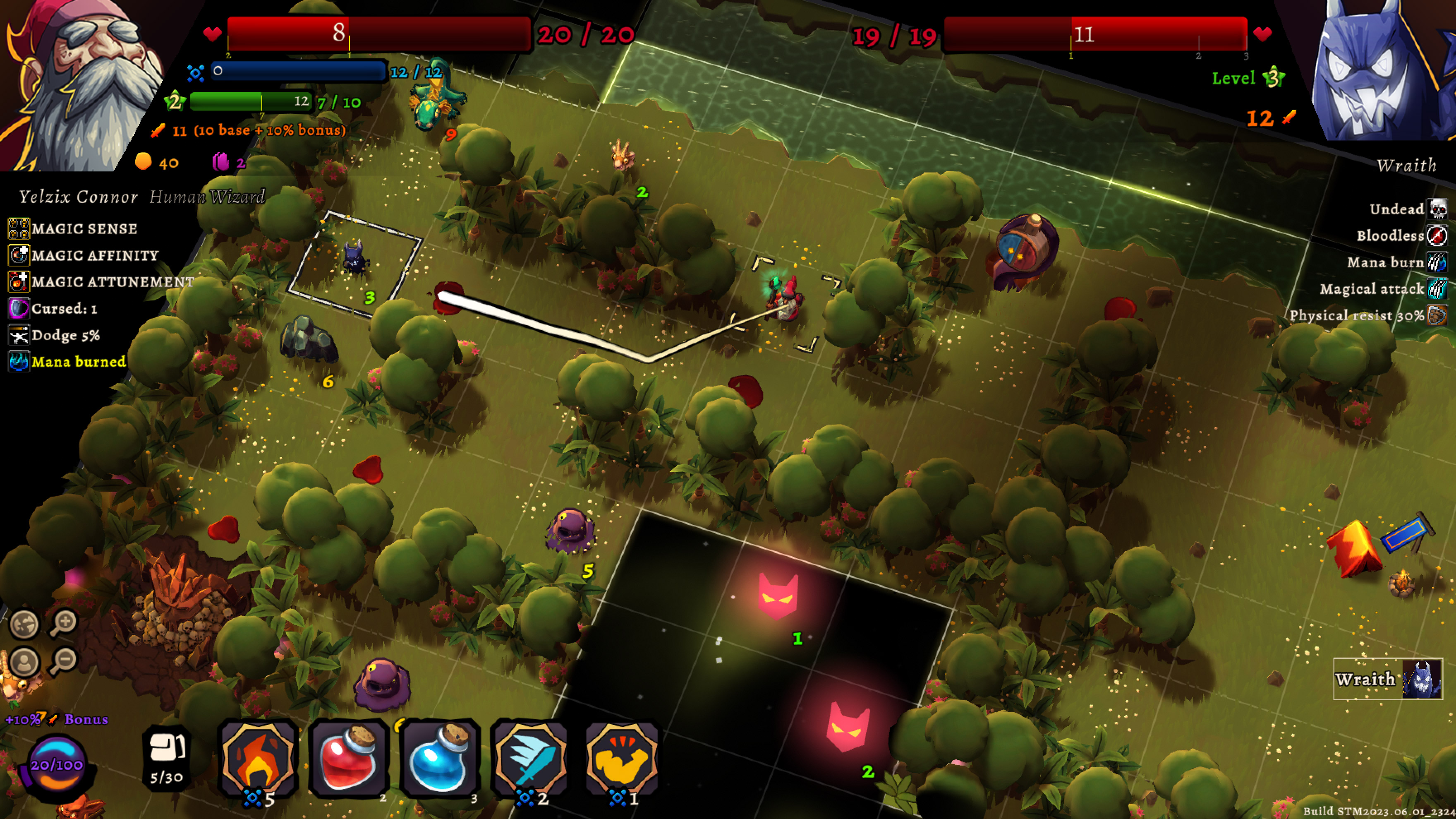 An in-game shot from Desktop Dungeons Rewind.
