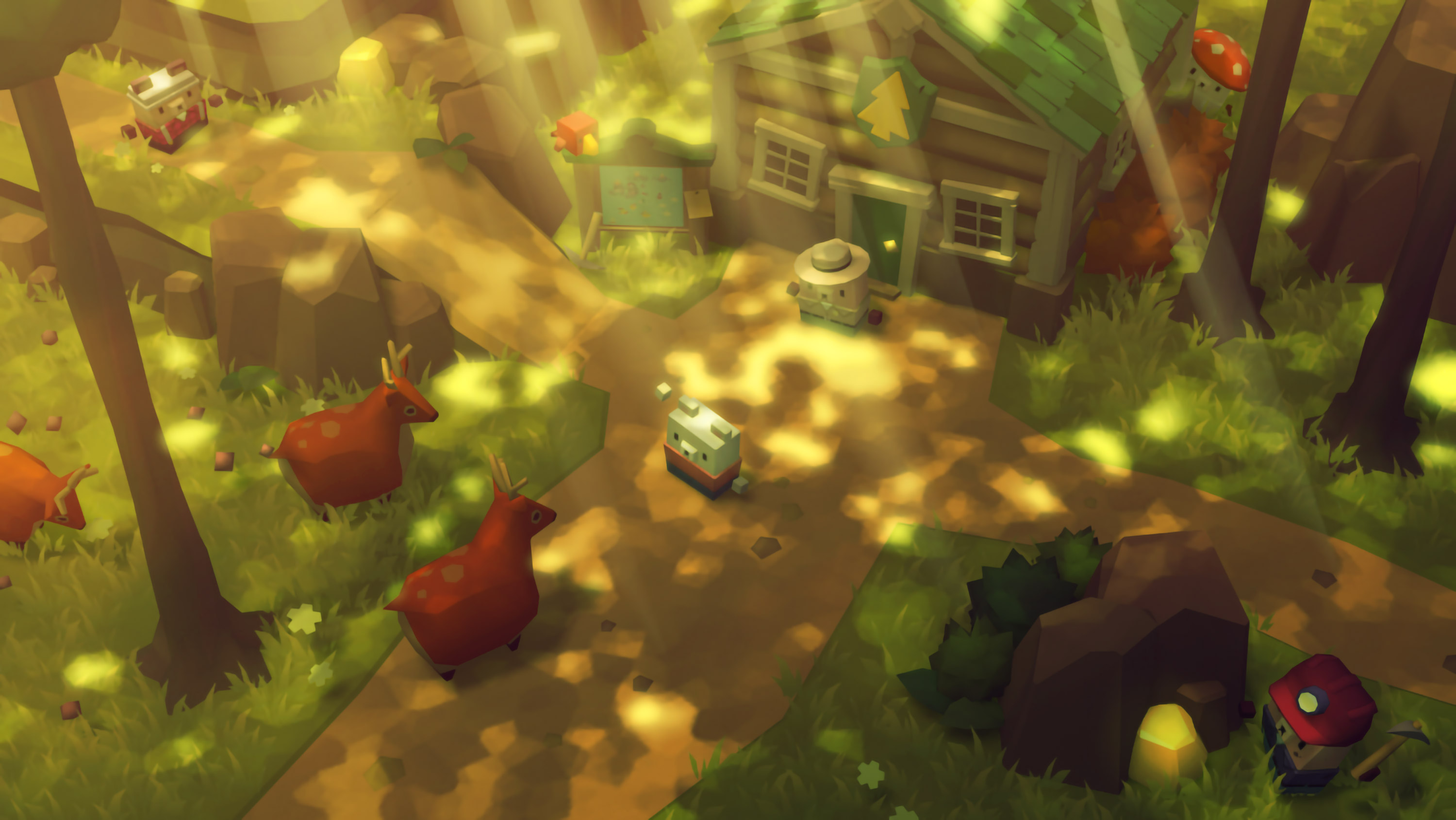 A mockup for a remaster of Spry Fox's Beartopia