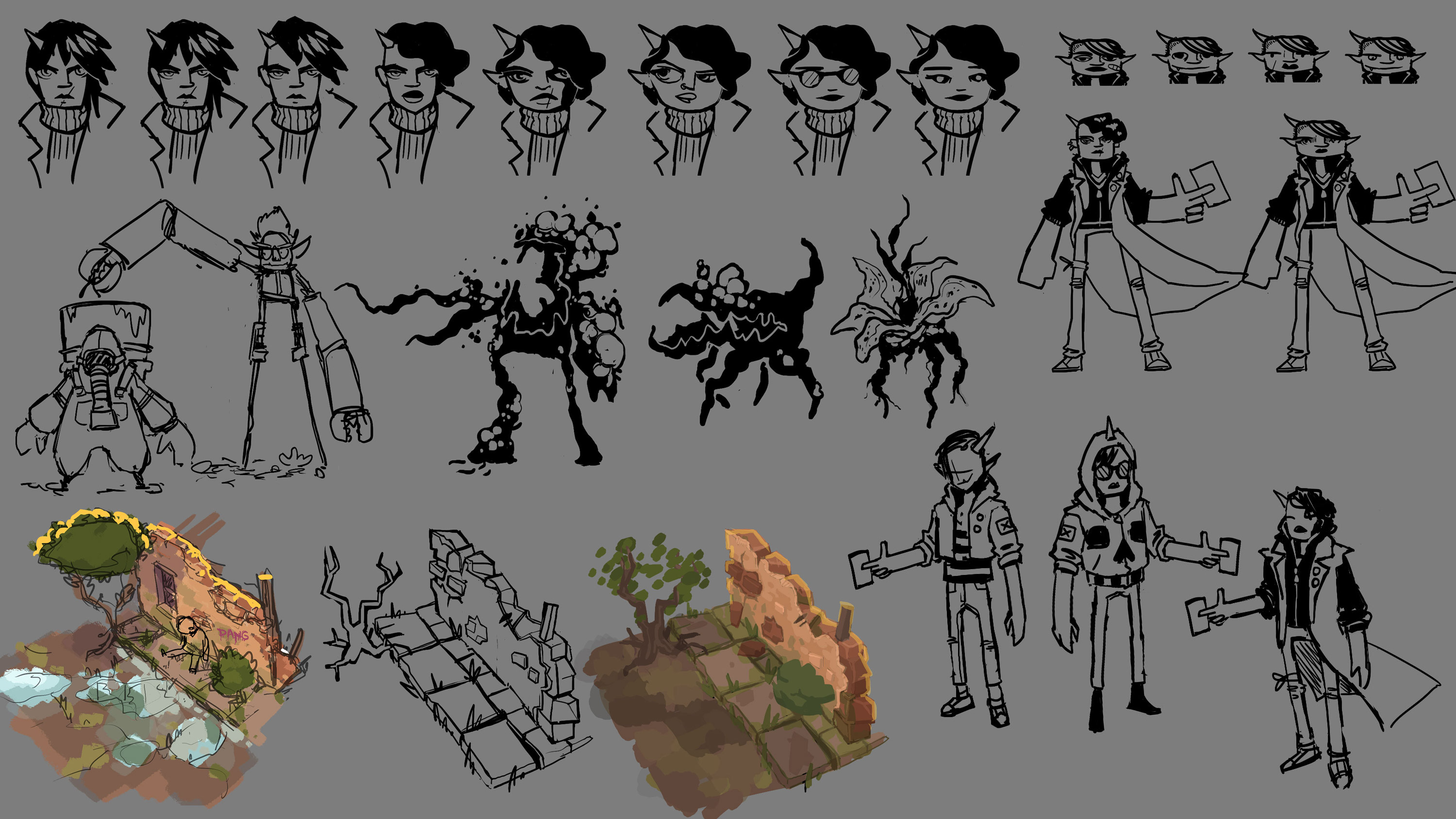 Visual development from a title that failed to find a publisher.
