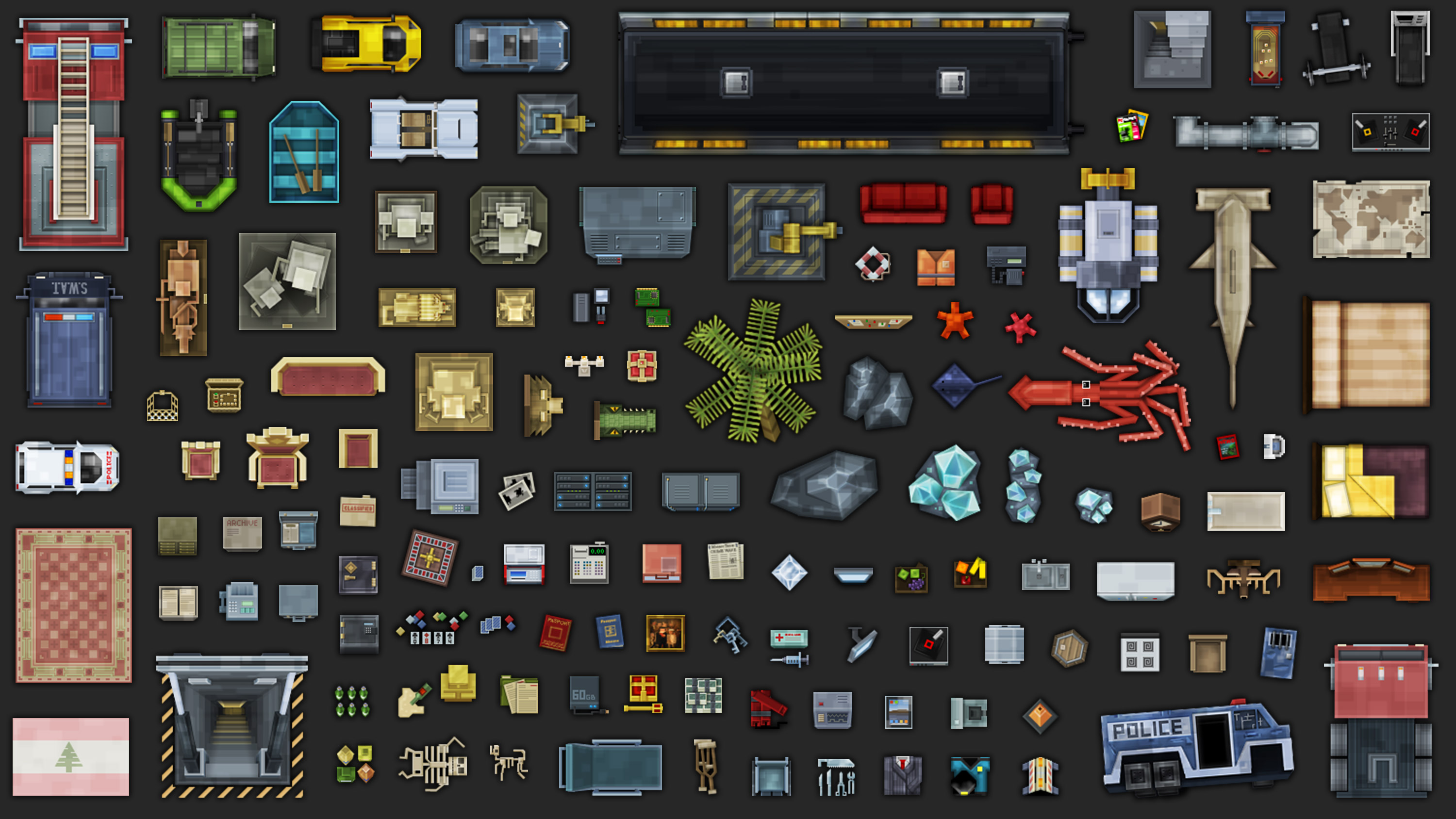 A view of some of the assets I made for Monaco.