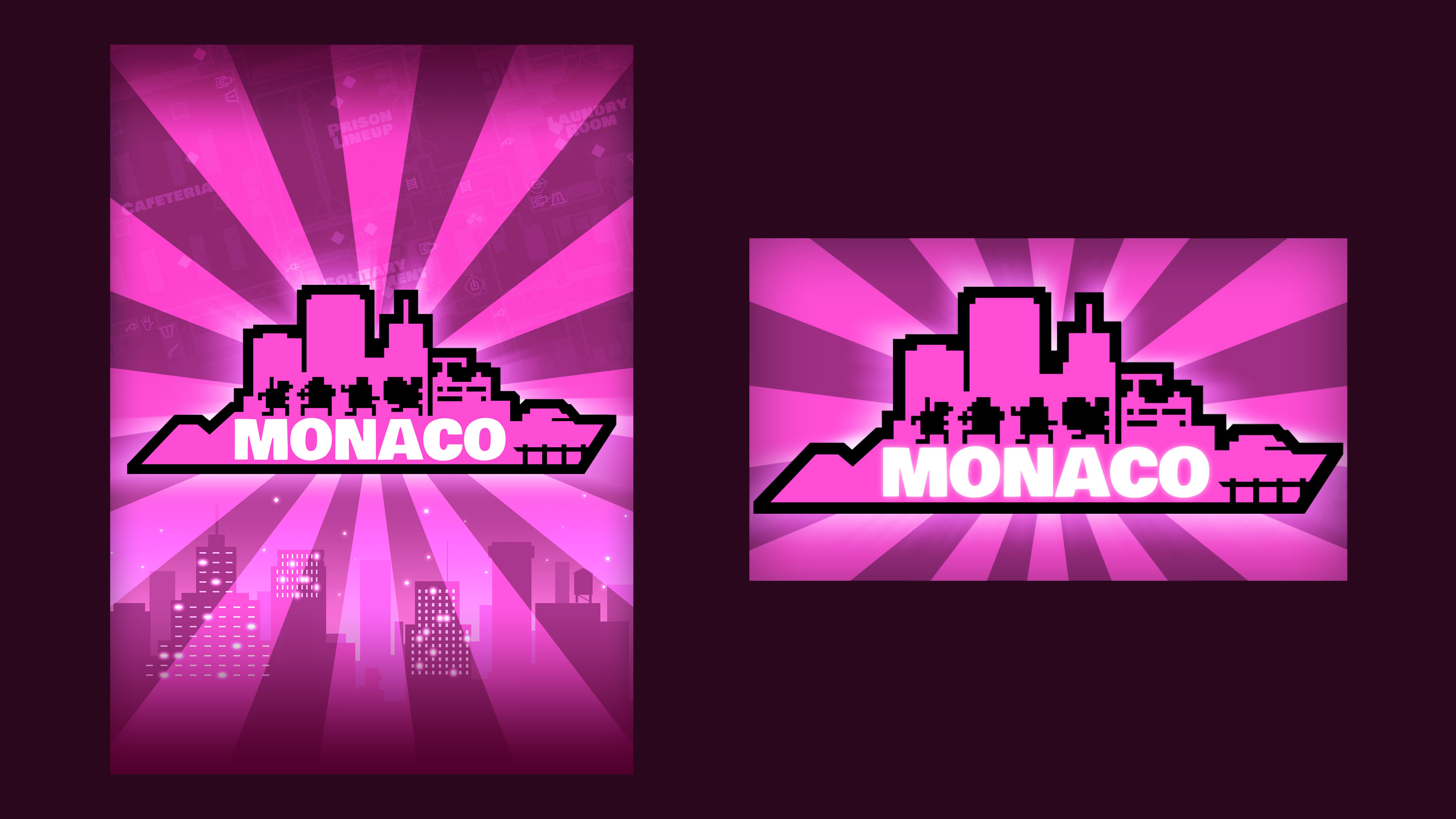 The logo and key art used for retail box version of the game, as well as the Steam release.