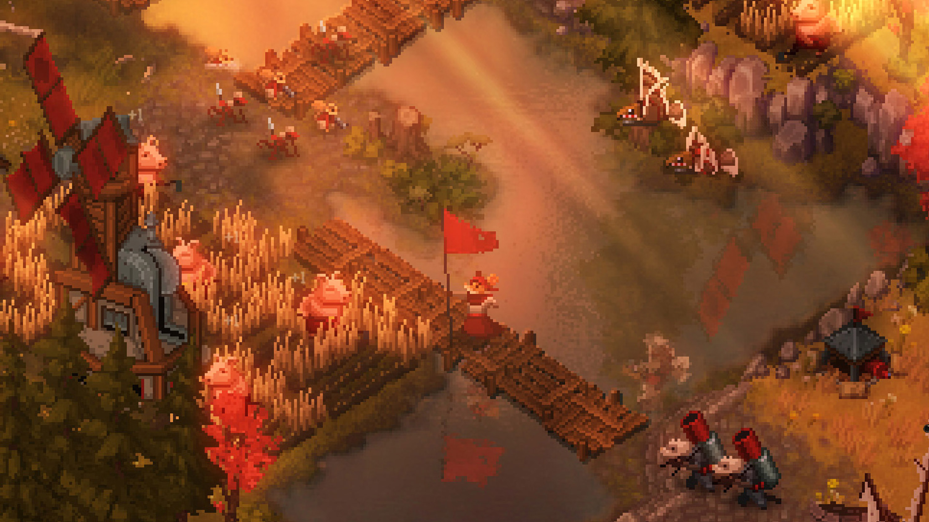 A gameplay shot from Pocketwatch Games' Tooth and Tail