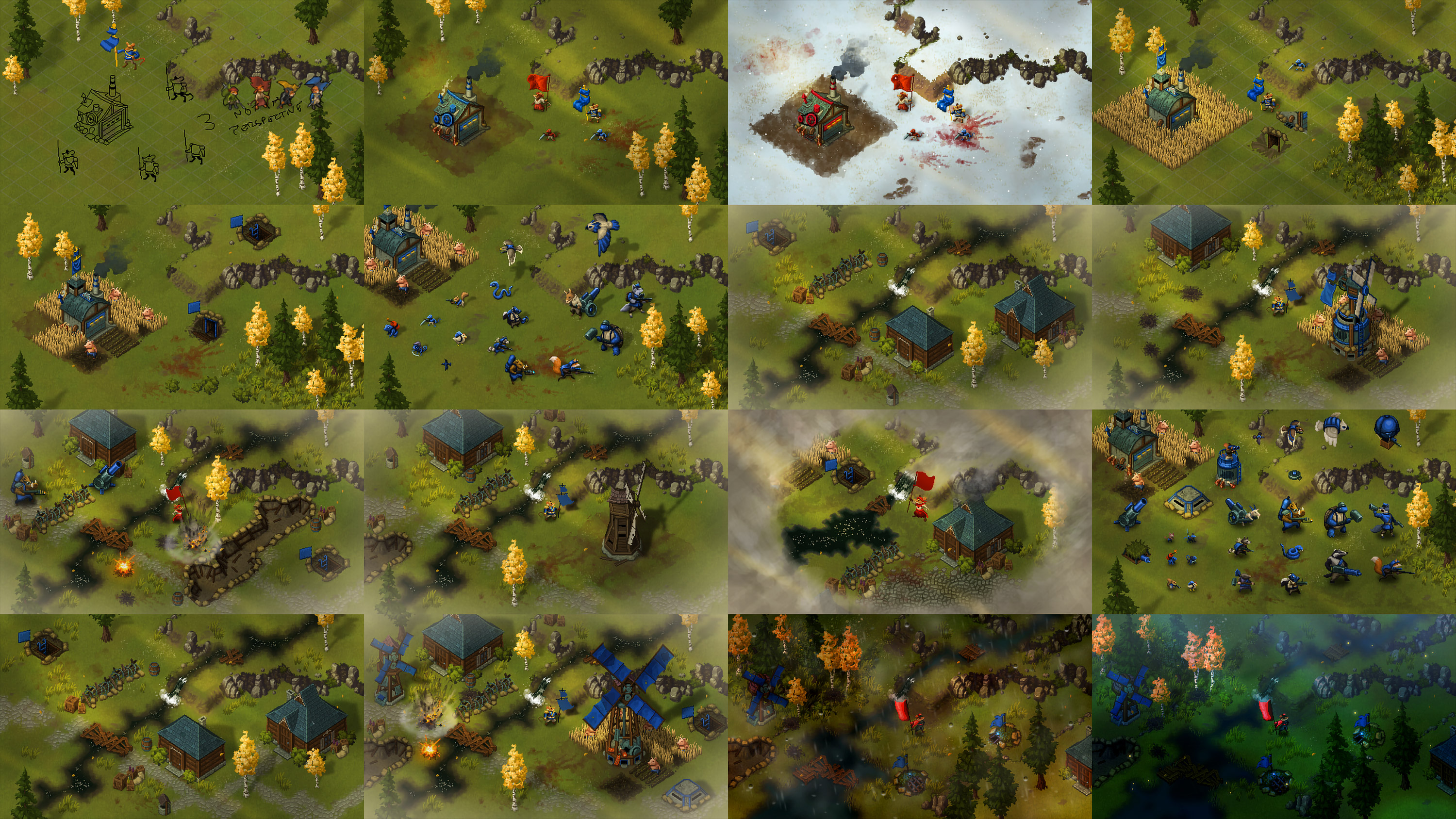 The mockup became a living document; every piece of in-game artwork was iterated within the mockup file.