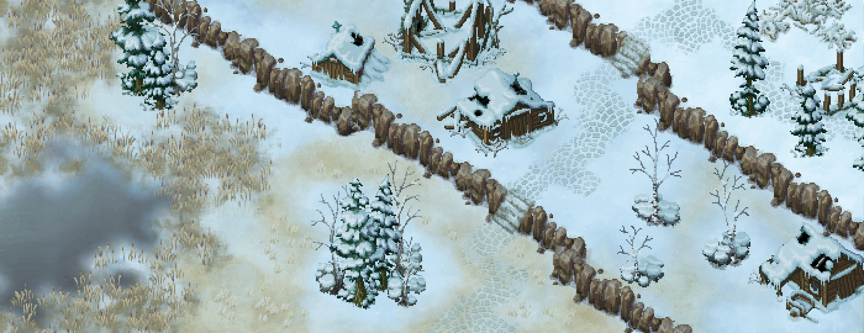 The winter environment art set from Tooth and Tail.