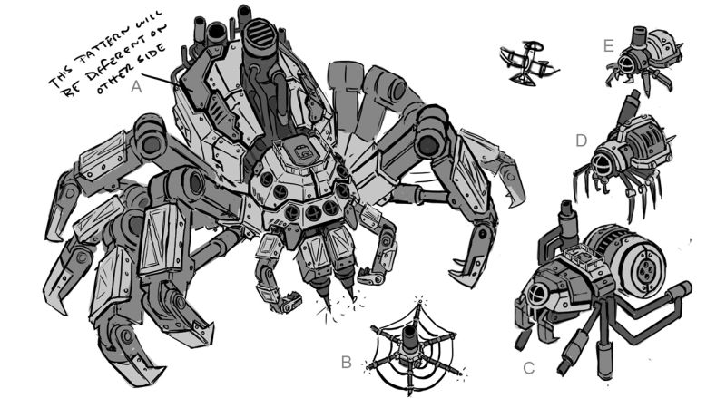 Steambirds Alliance spider boss